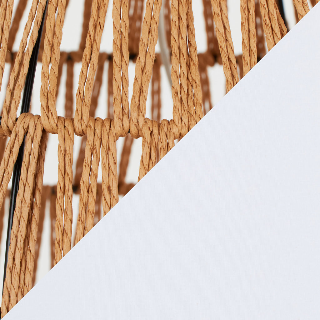 29" Contemporary Rattan Table Lamp