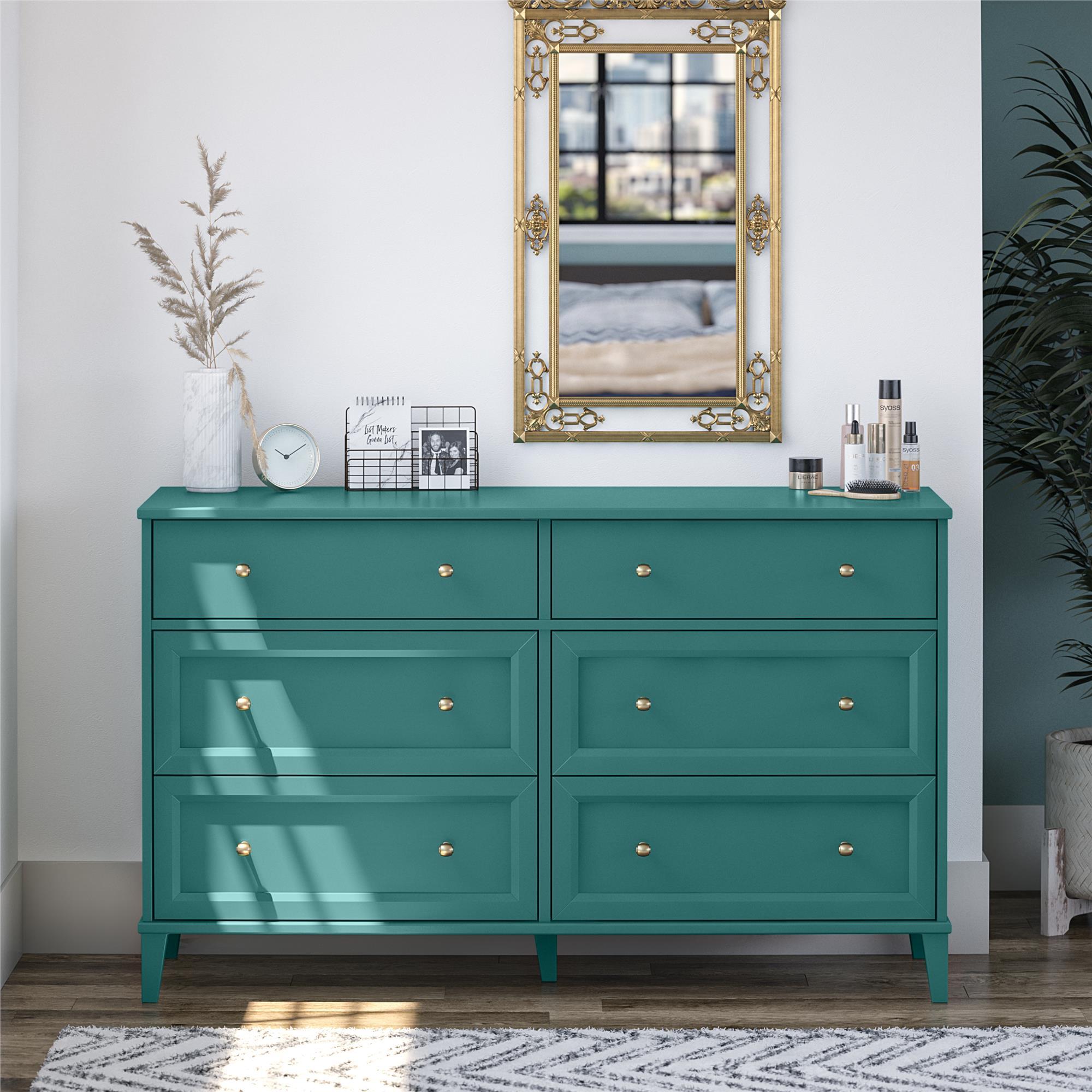 Monticello 6 Drawer Dresser - Green
