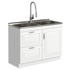 Darwin All-In-One 46-Inch Laundry Utility Sink and Cabinet