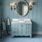 43-Inch Quartz Bathroom Vanity Top