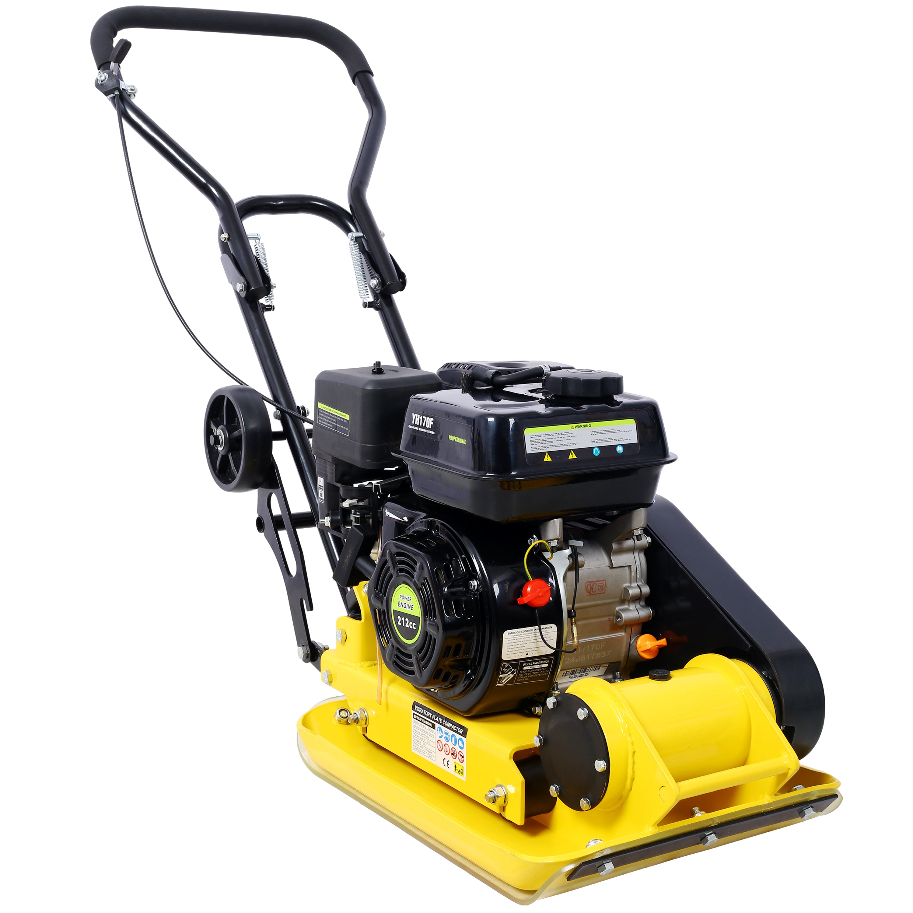 7.0HP Gas Plate Compactor with Built-in Wheel
