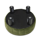 Riley 16" Round Footstool Ottoman, Olive