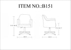 Pelo Vegan Leather Swivel Lounge Chair