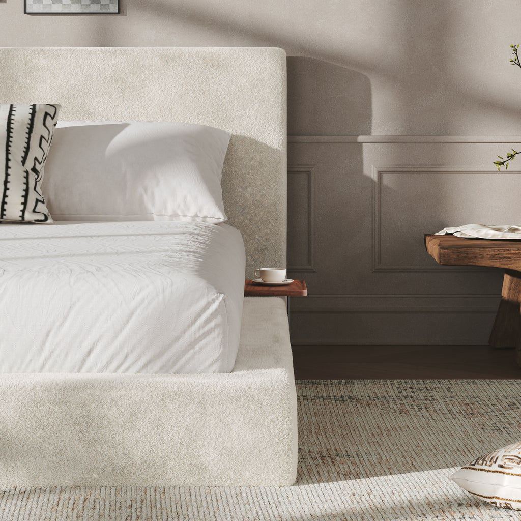 AirFrame Queen Bed Frame with Adjustable Sliding Side Table