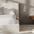 AirFrame Queen Bed Frame with Adjustable Sliding Side Table