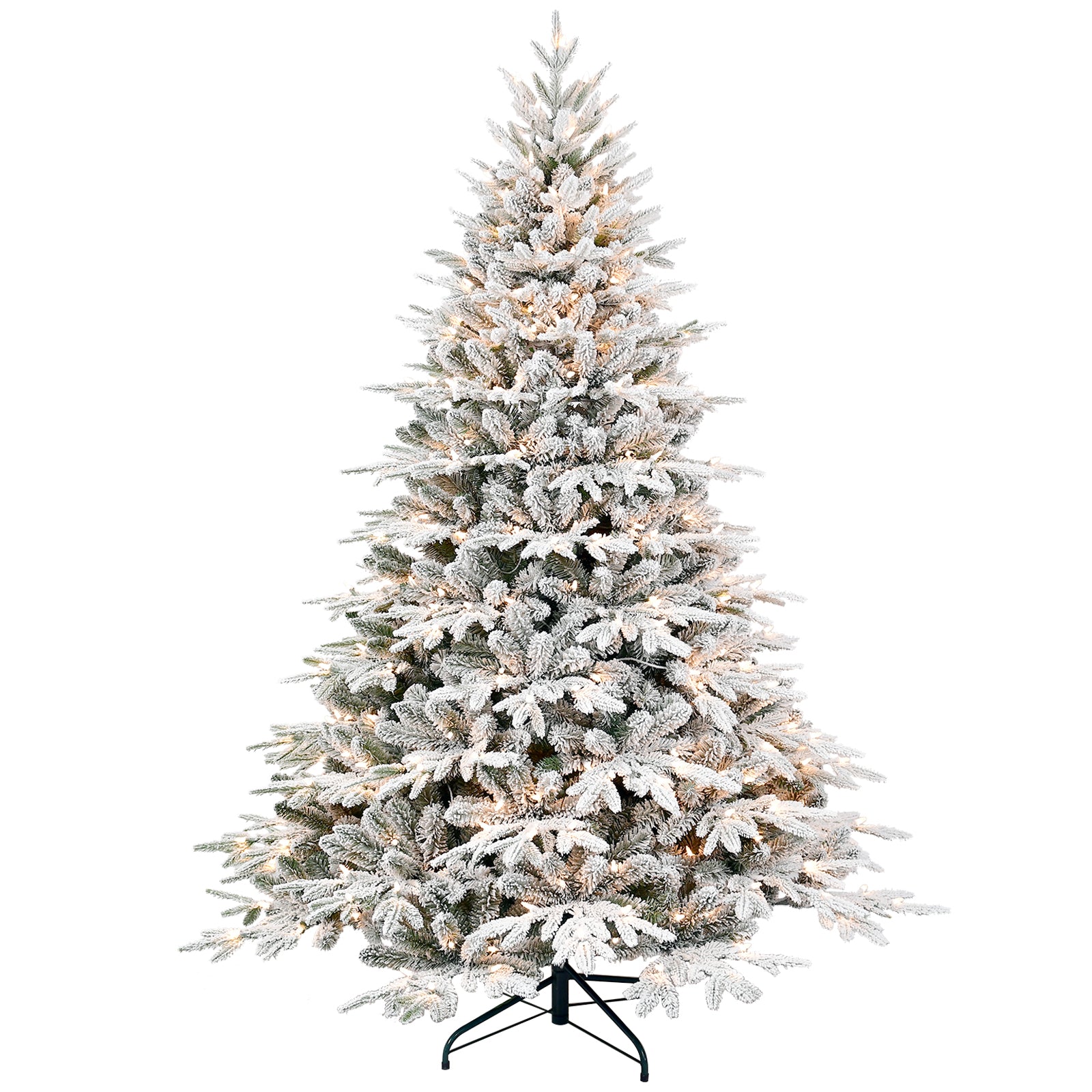 4ft Pre-Lit Flocked Artificial Christmas Tree