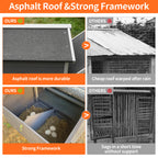 Gray Wooden Chicken Coop
