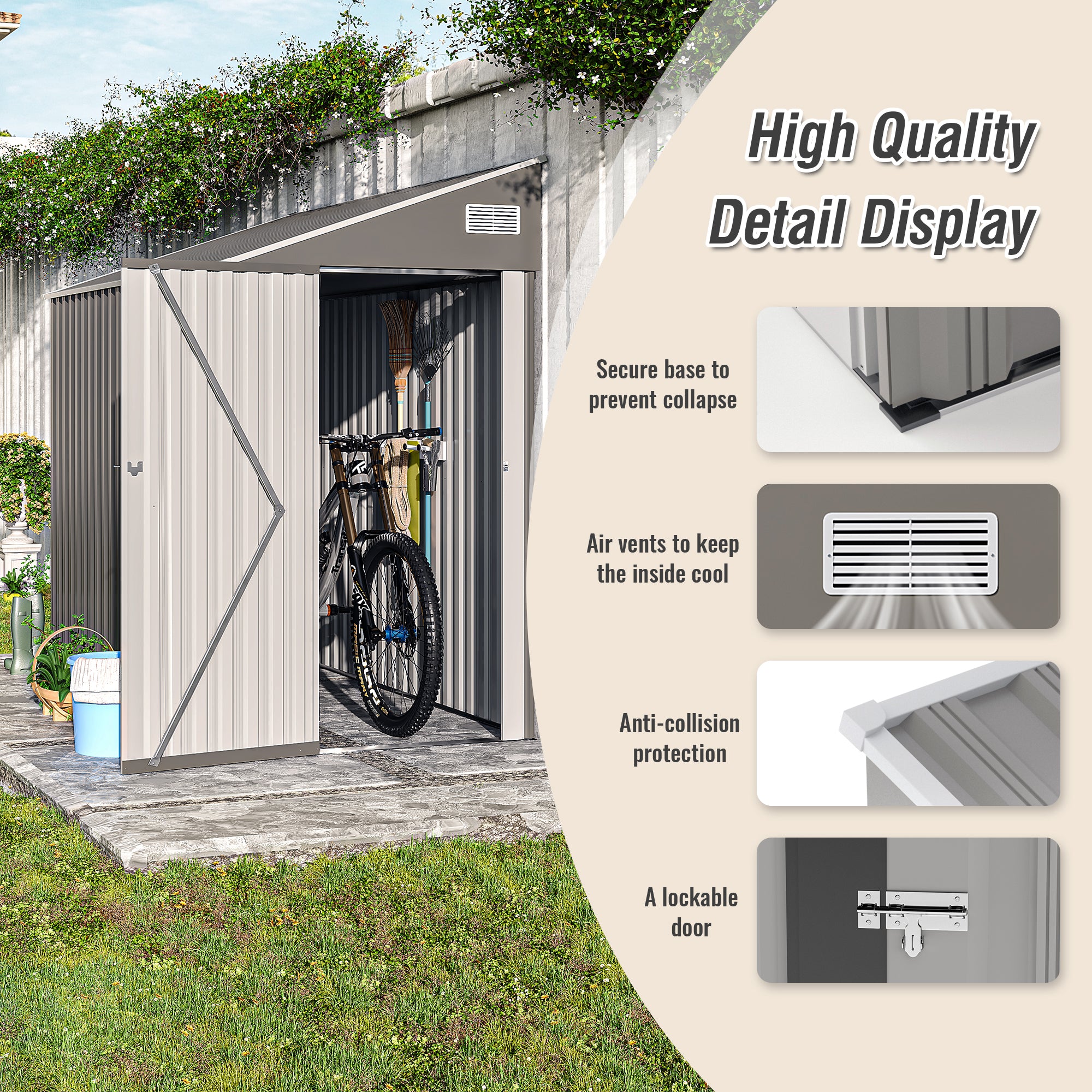 Campcraft Two-Color Storage Shed