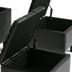 Dover 3 Piece Storage Ottoman - Tanners