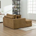 56.3" Wide Extra-Large Sofa Bed, Chenille
