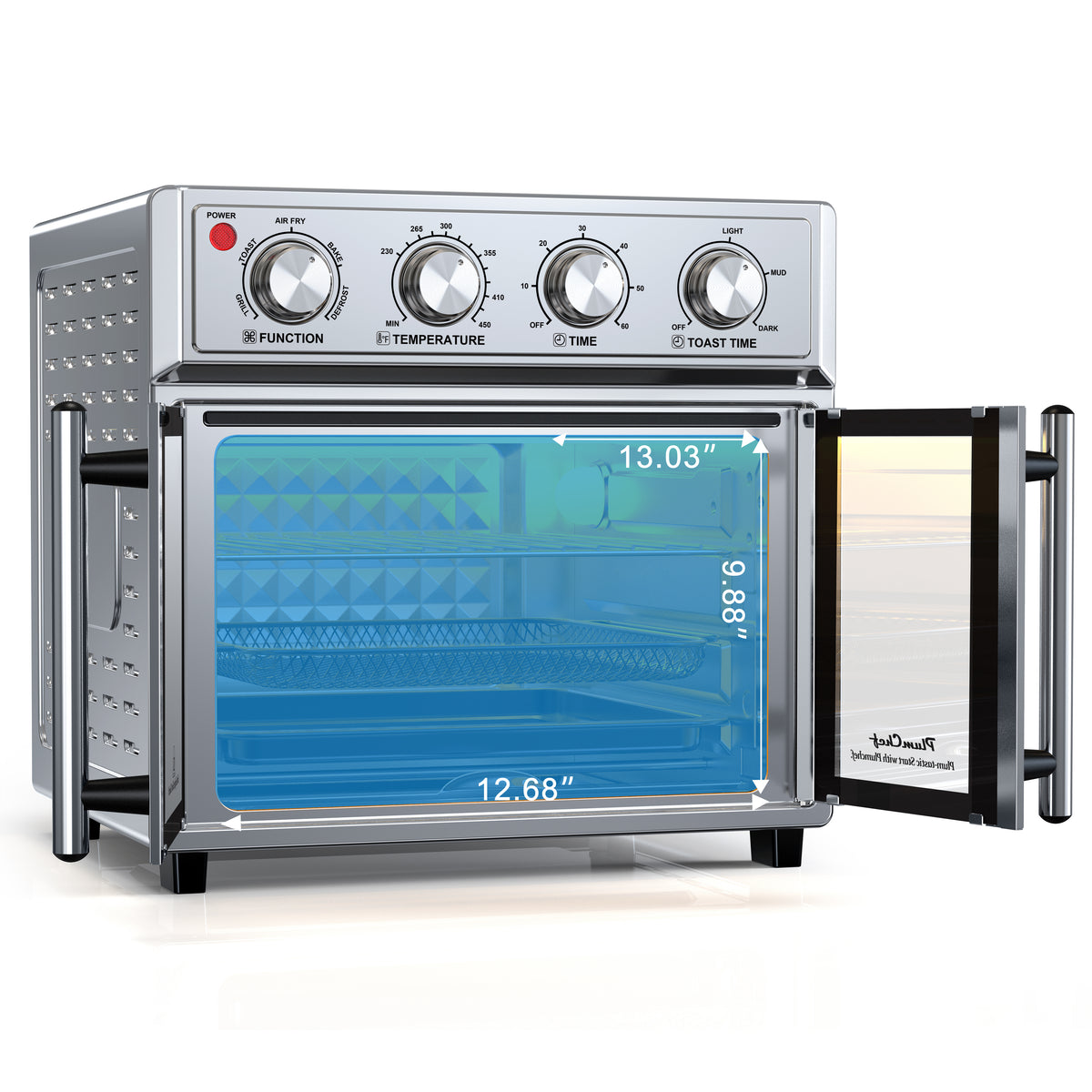 PlumChef 26QT Extra-Large French Double-Door Air Fryer Convection Toaster Oven