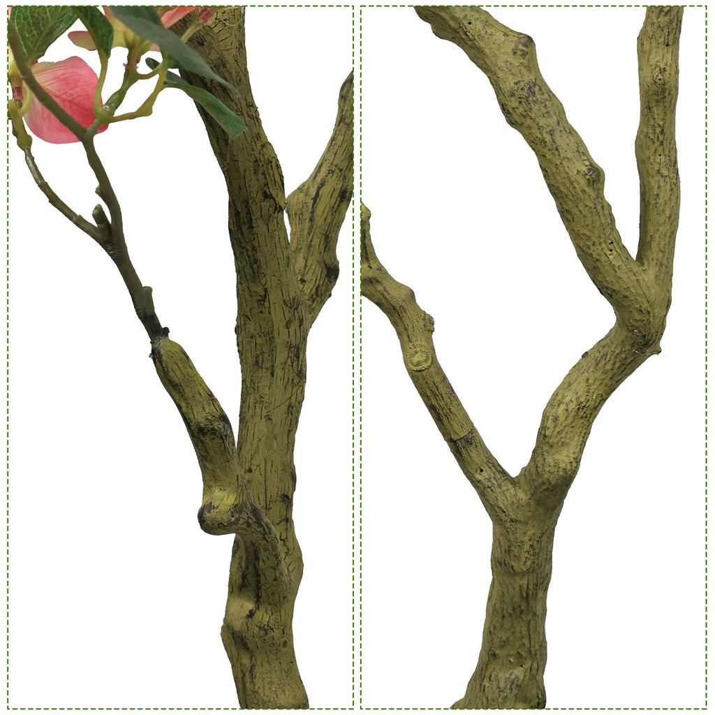 7FT Artificial Bougainvillea Tree with Realistic Rose