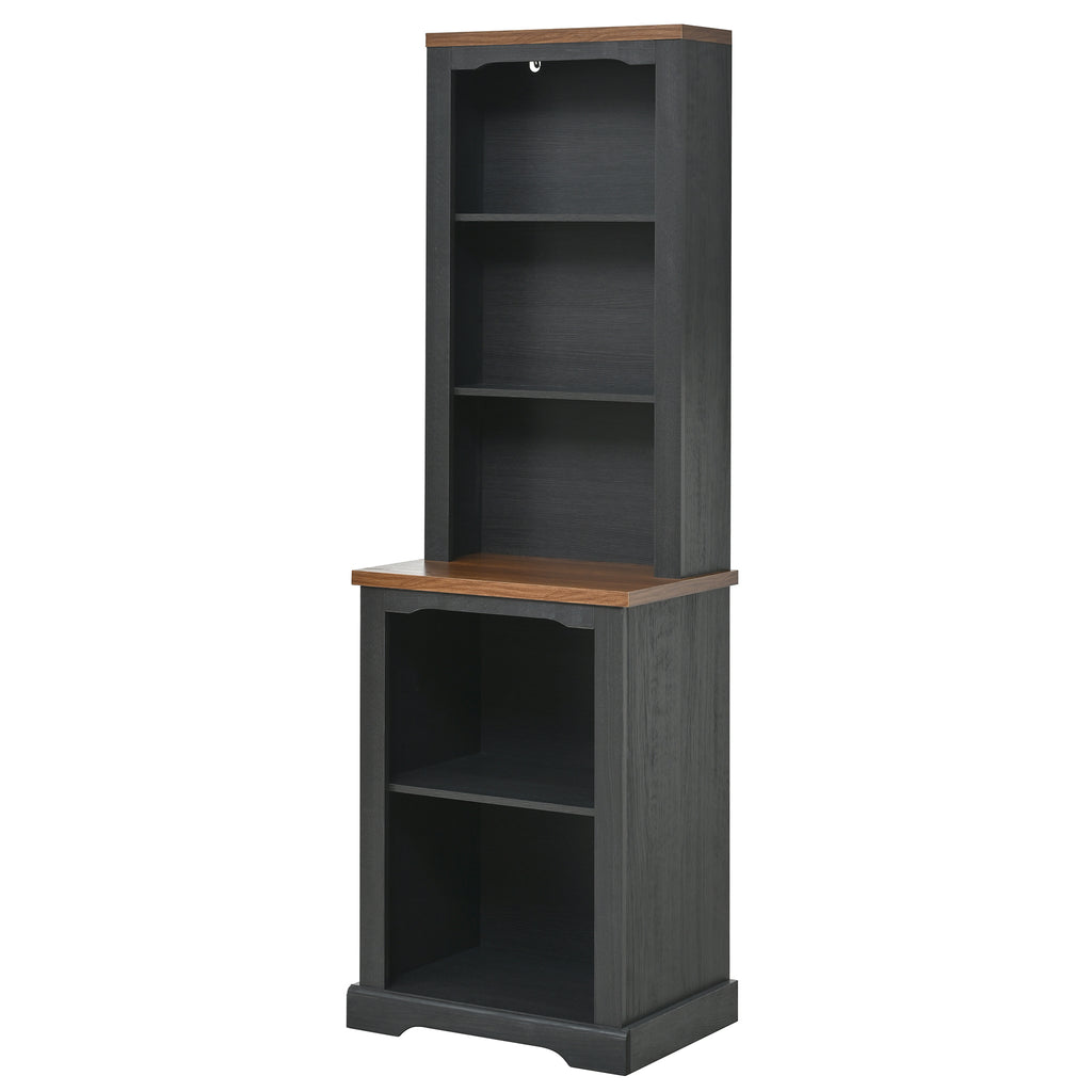 On-Trend Two-Piece Elegant Freestanding Tall Cabinet