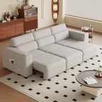 3 Seats Power Recliner Sofa with Wireless Charging