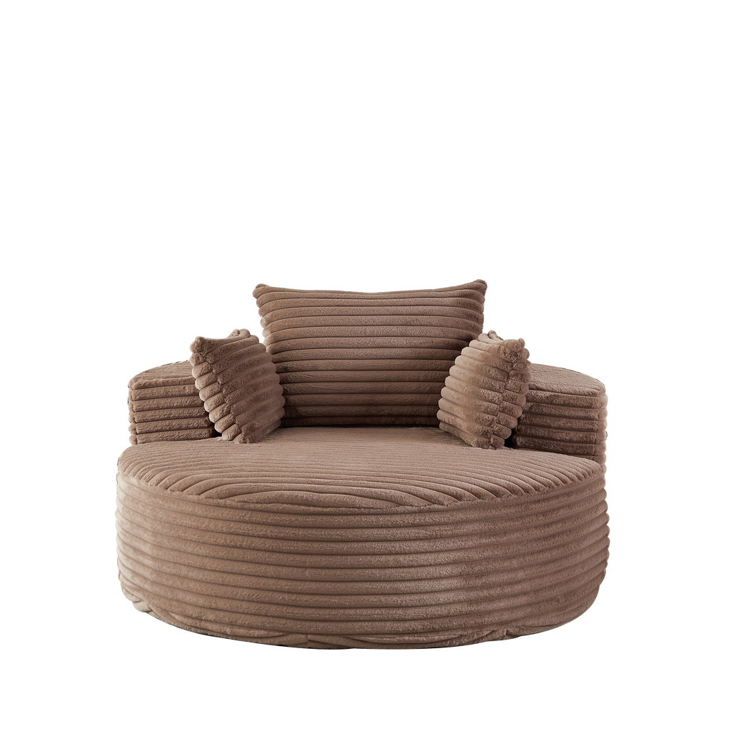 55" Corduroy Sponge Sleeper Chair