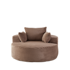 55" Corduroy Sponge Sleeper Chair