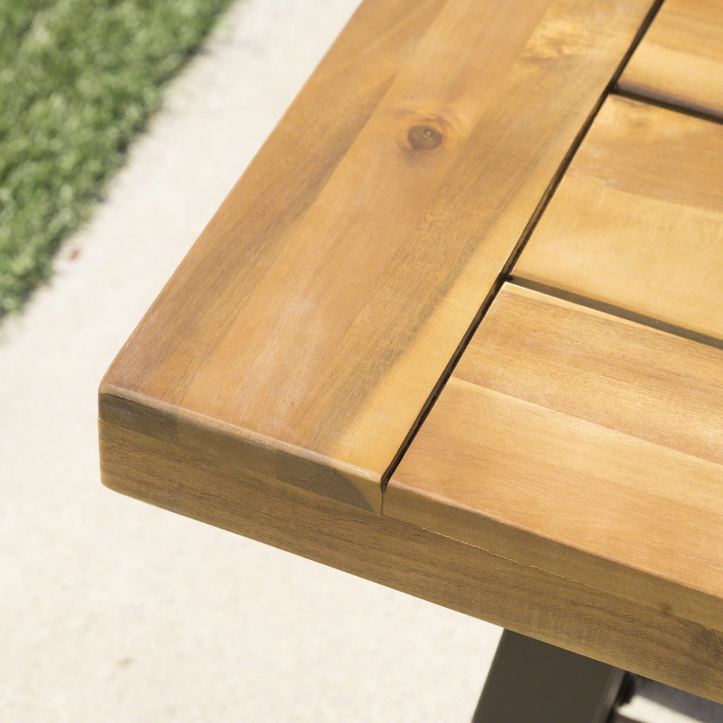 Acacia Wood Outdoor Dining Bench