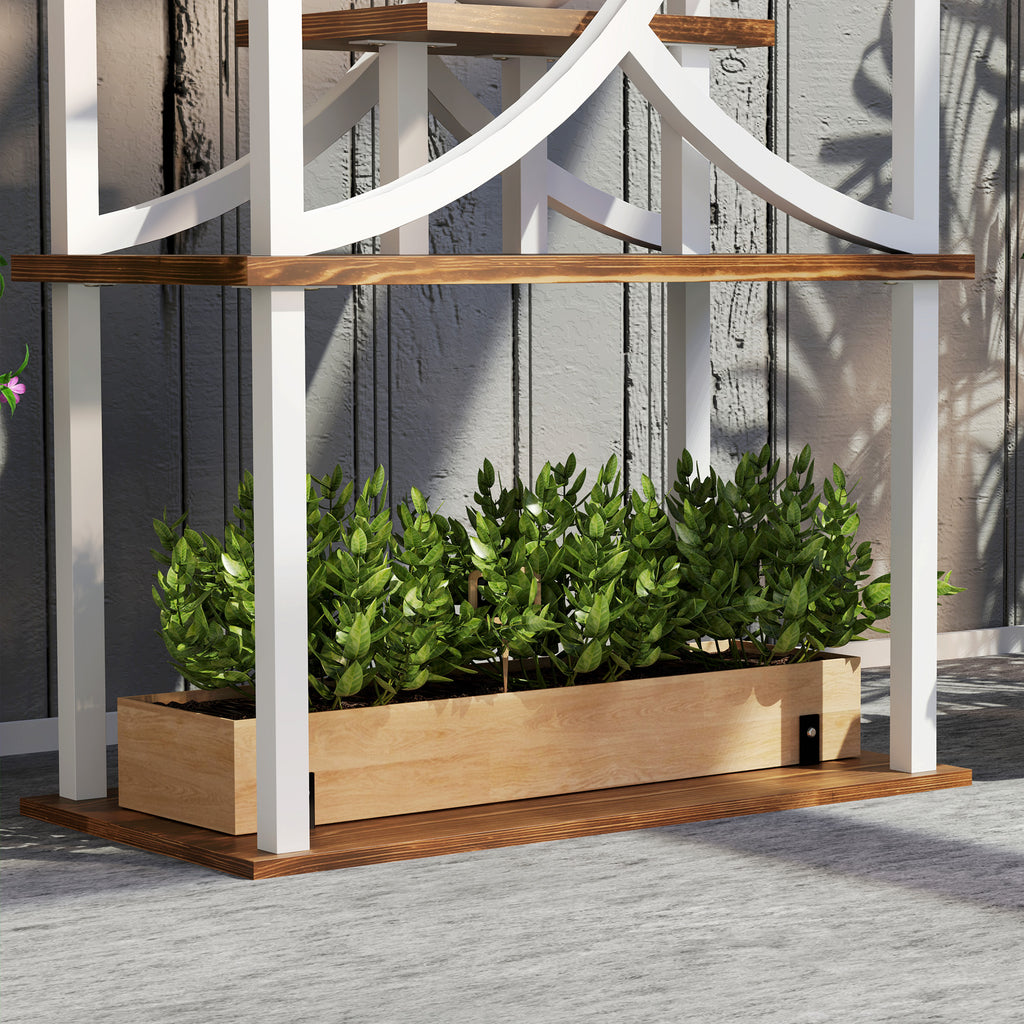 Outsunny 8 Tier Plant Stand Indoor, 62" Tall Plant Shelf