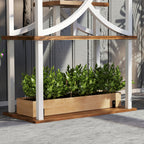 Outsunny 8 Tier Plant Stand Indoor, 62" Tall Plant Shelf
