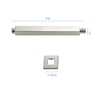 8" Ceiling Mounted Shower Arm with Flange in Brushed Nickel