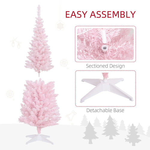 Pink 5ft Pencil Christmas Tree