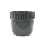 Handmade Ceramic Planter Set of 3, 15/12/9 Inch Diameter, Dark
