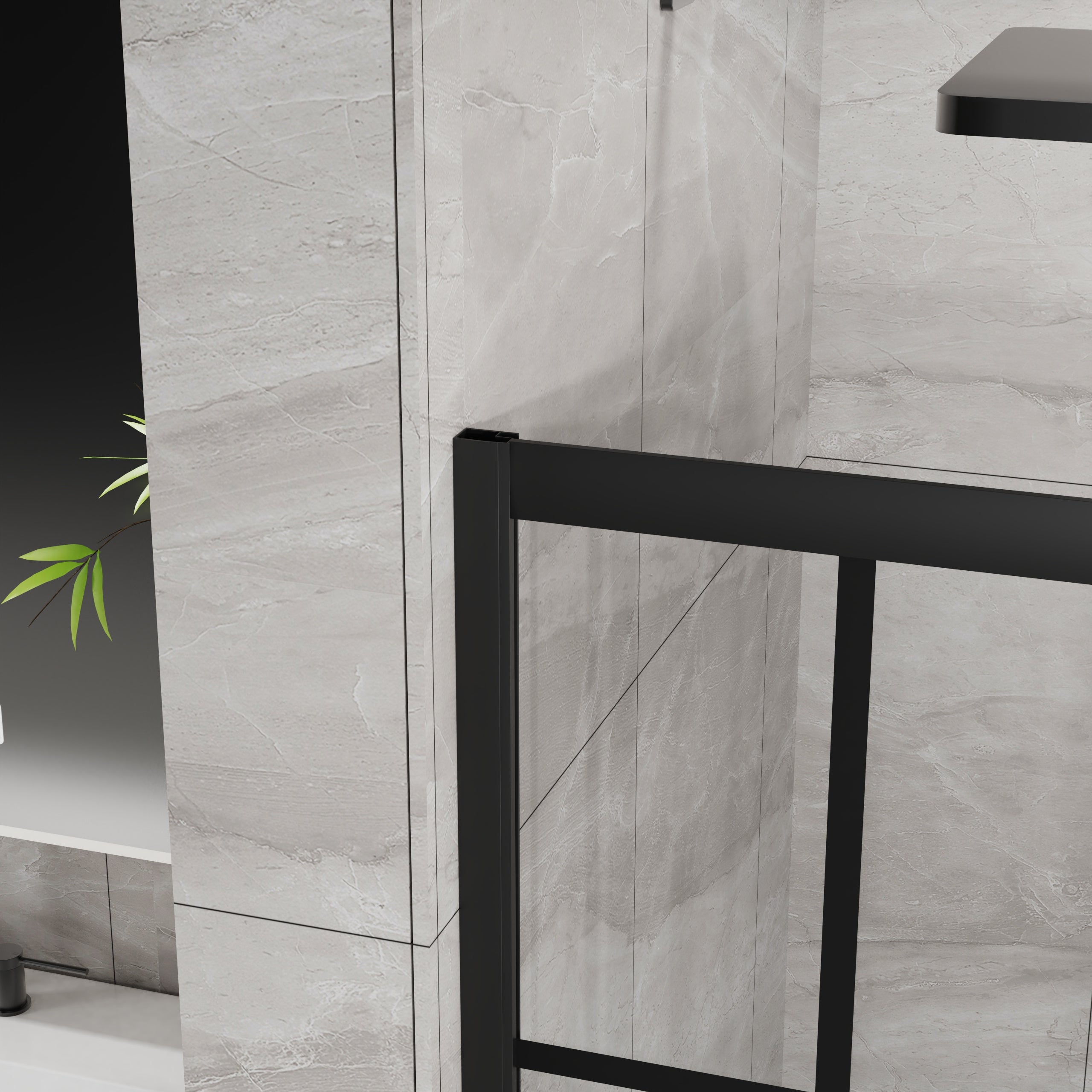 Goodyo Corner Shower Door 36 in. D x 36 in. W x 72 in. H