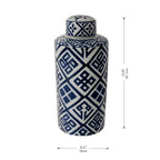 D6.3x13.8" Valora Ceramic Jar