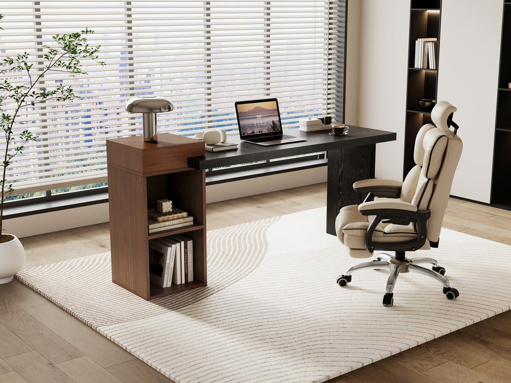 Modern Two-Tone Sofa Side Table