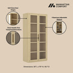 Rivington 38" Bookcase Cabinet