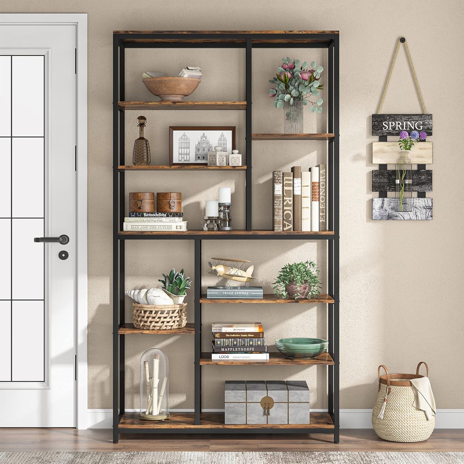 78.7" Extra Tall 8-Tier Rustic