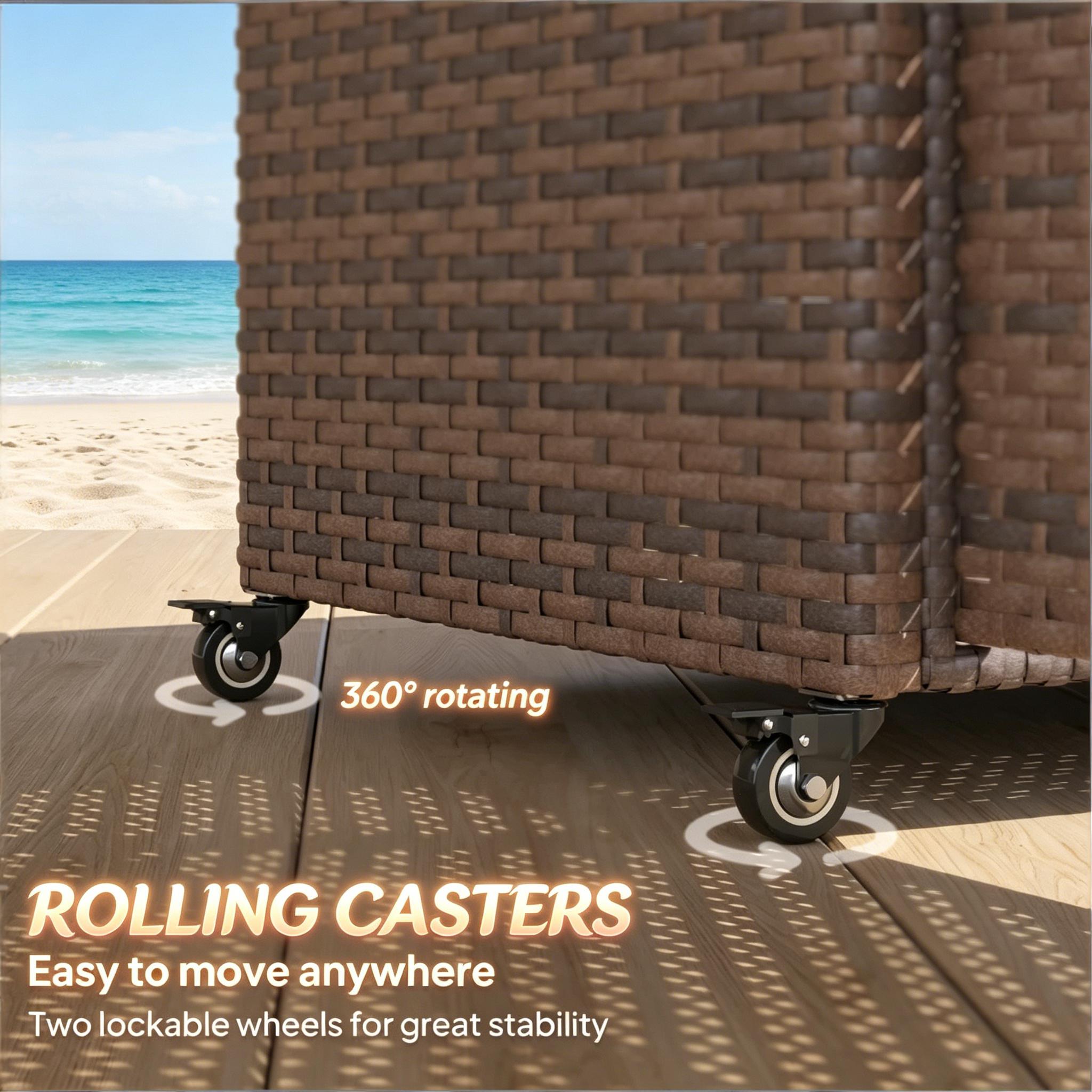 Rattan Storage Cart