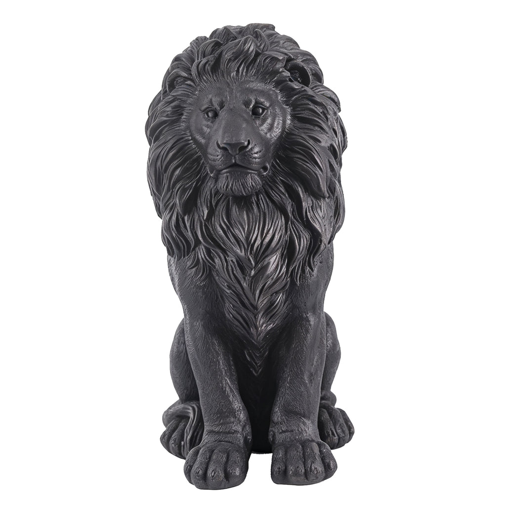 Elegant Sitting Lion Statue