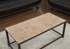 Rectangular Coffee Table with Mosaic Tile Top