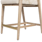 Arizona 25.5" Solid Ash Wood Upholstered Counter Stool