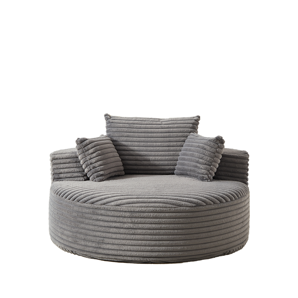 55'L Corduroy Sponge Single Sofa