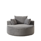 55'L Corduroy Sponge Single Sofa