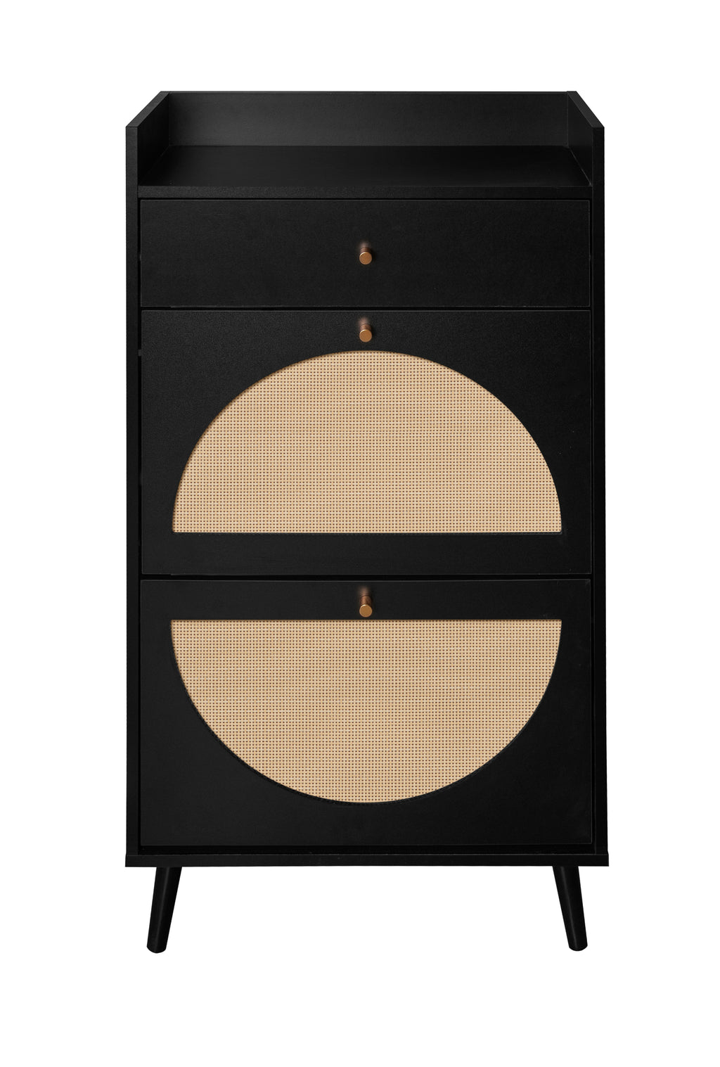 Rattan Allen 2 Door 1 Drawer Cabinet - Shoe Rack