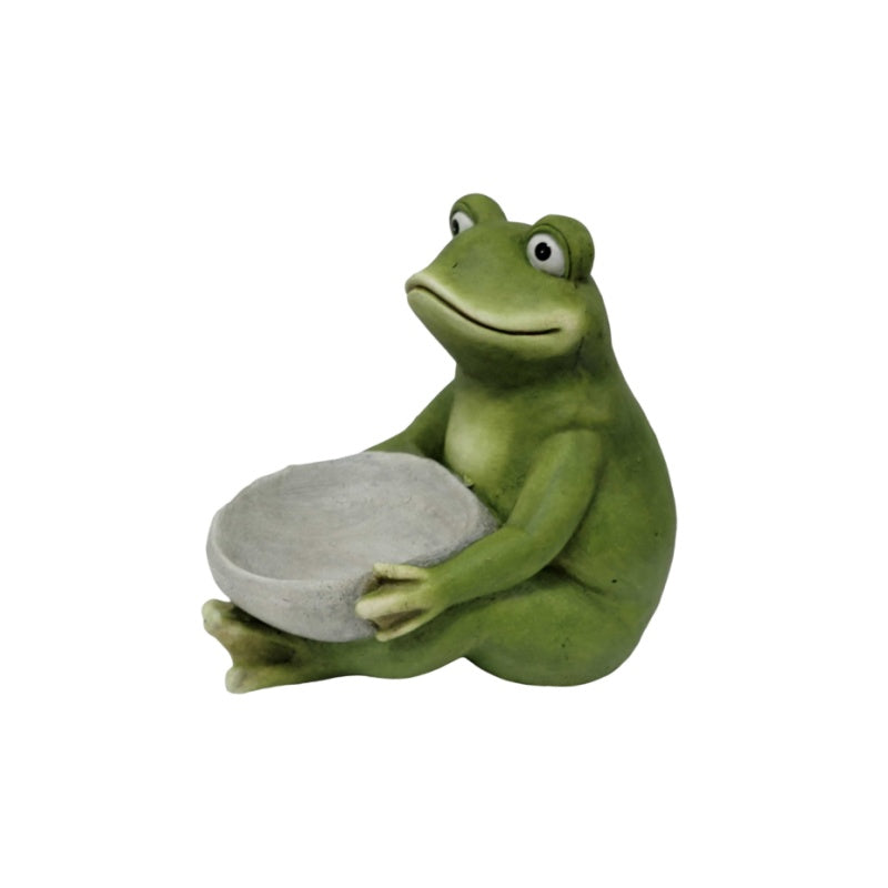 15'' Moss Frog Sculpture