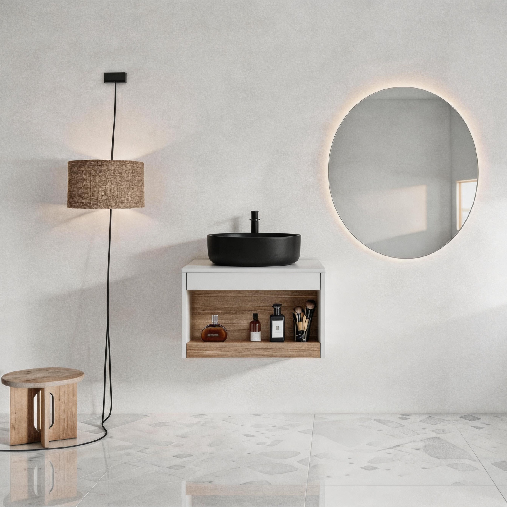 24" Floating Bathroom Vanity with Matte Finish