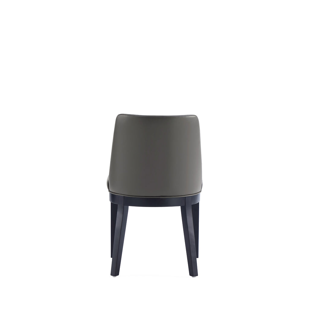 Gansevoort Wood Vegan Leather Dining Chair Set of 2