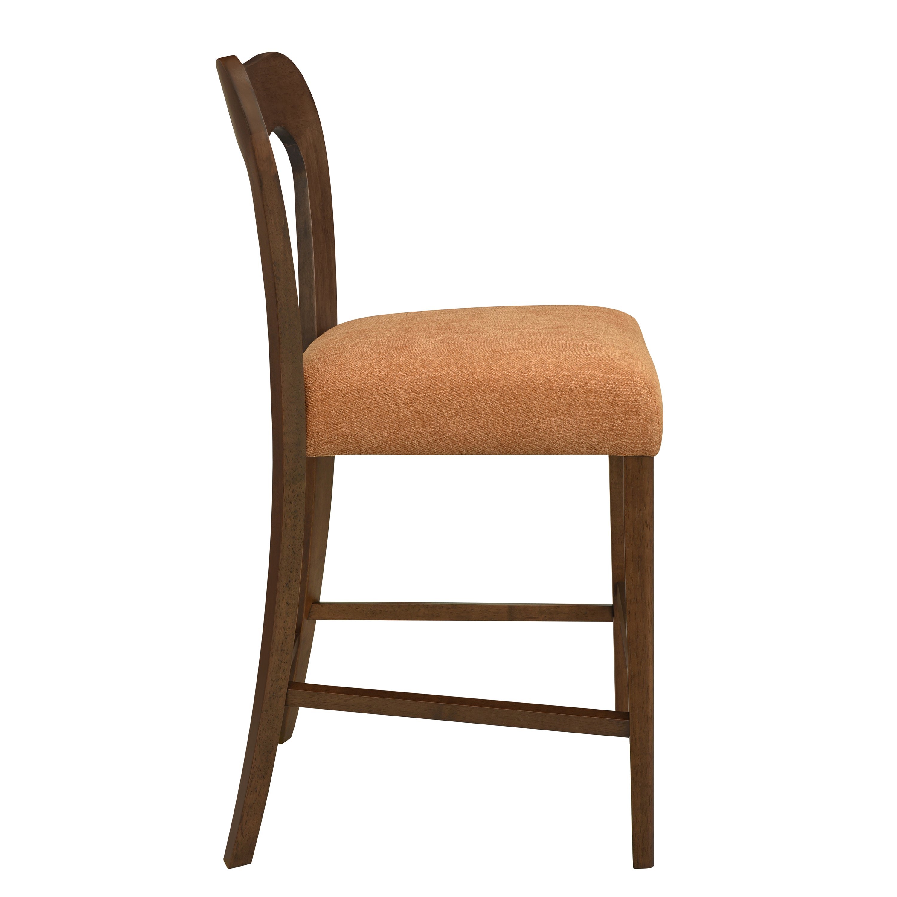 Counter Stool Without Arm (Walnut + Caramel) - Set of 2