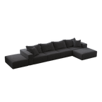 Oversized Sponge Cloud Sofa - Modern Upholstered Sectional Couch
