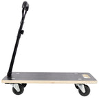 Heavy Duty Wooden Rectangle Moving Dolly with Ergonomic Handle