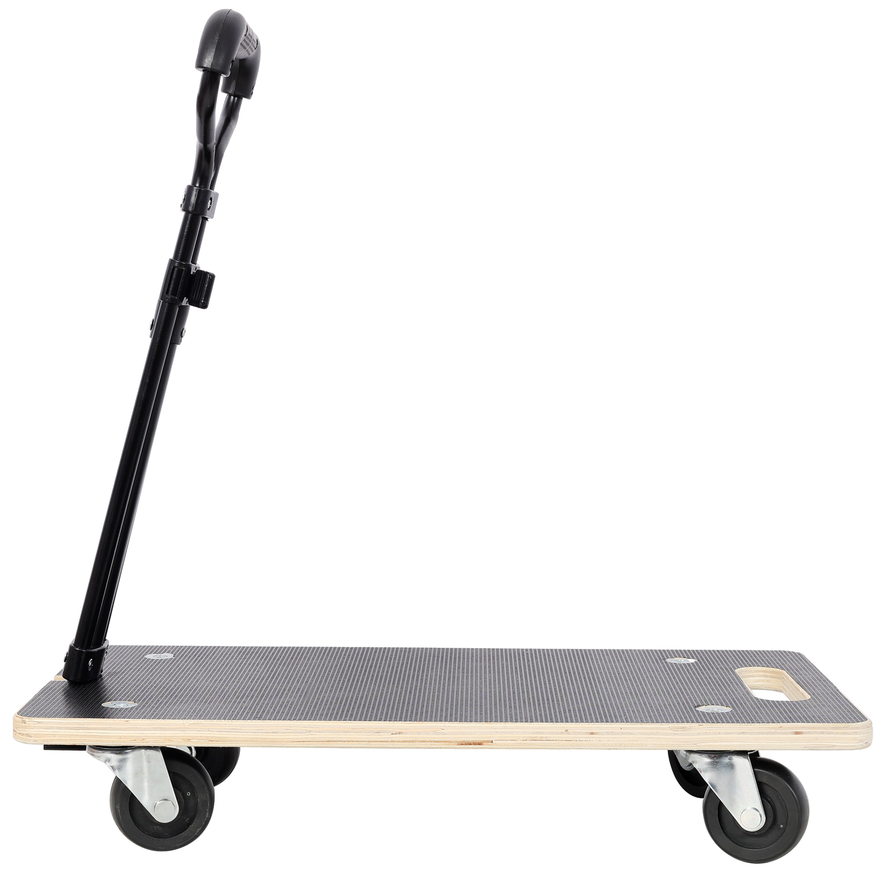 Heavy Duty Wooden Rectangle Moving Dolly with Ergonomic Handle