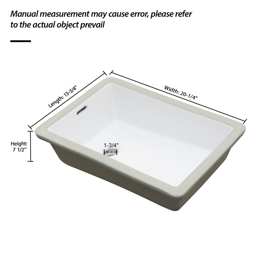 Premium Ceramic Undermount Bathroom Sink