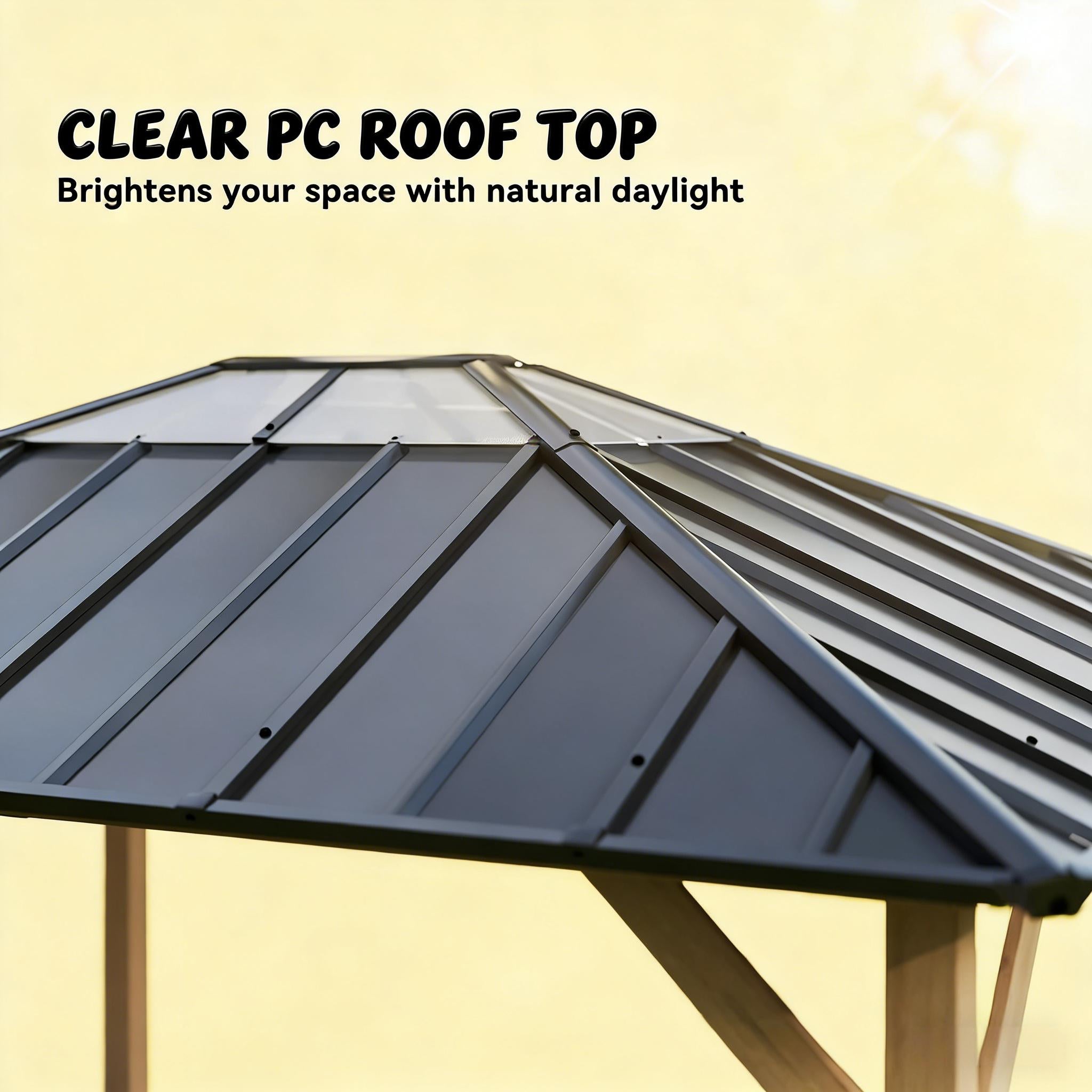 Spacious Outdoor Hardtop Gazebo