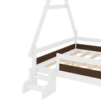 Full House Platform Bed with Stairs