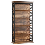 70.8" 6-Tier Industrial Bookcase
