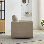 30.5"W Square Upholstered Swivel Accent Chair